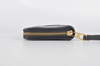Black Calfskin/Suede Puzzle Leather Long Zippy Wallet