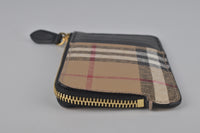 Somerset Cotton-Canvas and Leather Card Holder