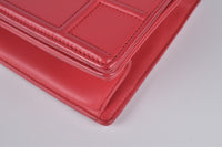 Medium Diorama in Red Smooth Calf Leather SHW