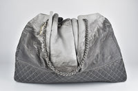 Black/Grey Quilted Vinyl Melrose Degrade Cabas Tote Chanel Cruise 2008 Trunk Show