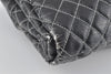 黑色/灰色绗缝乙烯基 Melrose Degrade Cabas 手提包 Chanel 2008 早春度假系列展示会