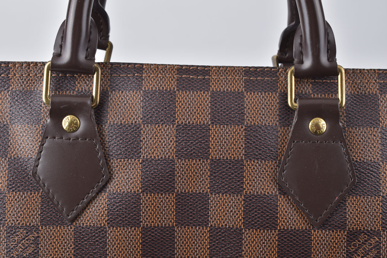 Authentic Louis Vuitton Damier Ebene Speedy 30 Satchel Handbag N41364