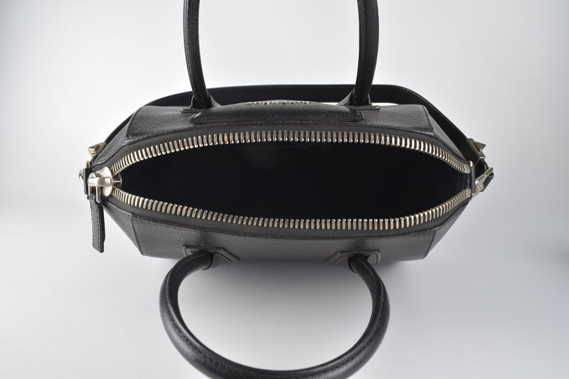Small Black Goatskin Antigona Bag