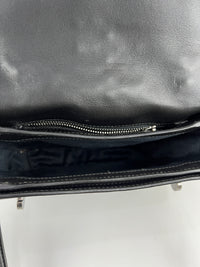 RTG460 2way Mini Boston Soft Calf Borch Handbag Leather Studs in Nero