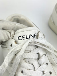 Trainer Low Lace-Up Sneaker In Calfskin Optic White Size 37