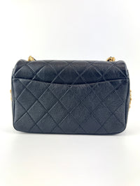 AS1895 Fashion Therapy Flap Medium Black Calfskin