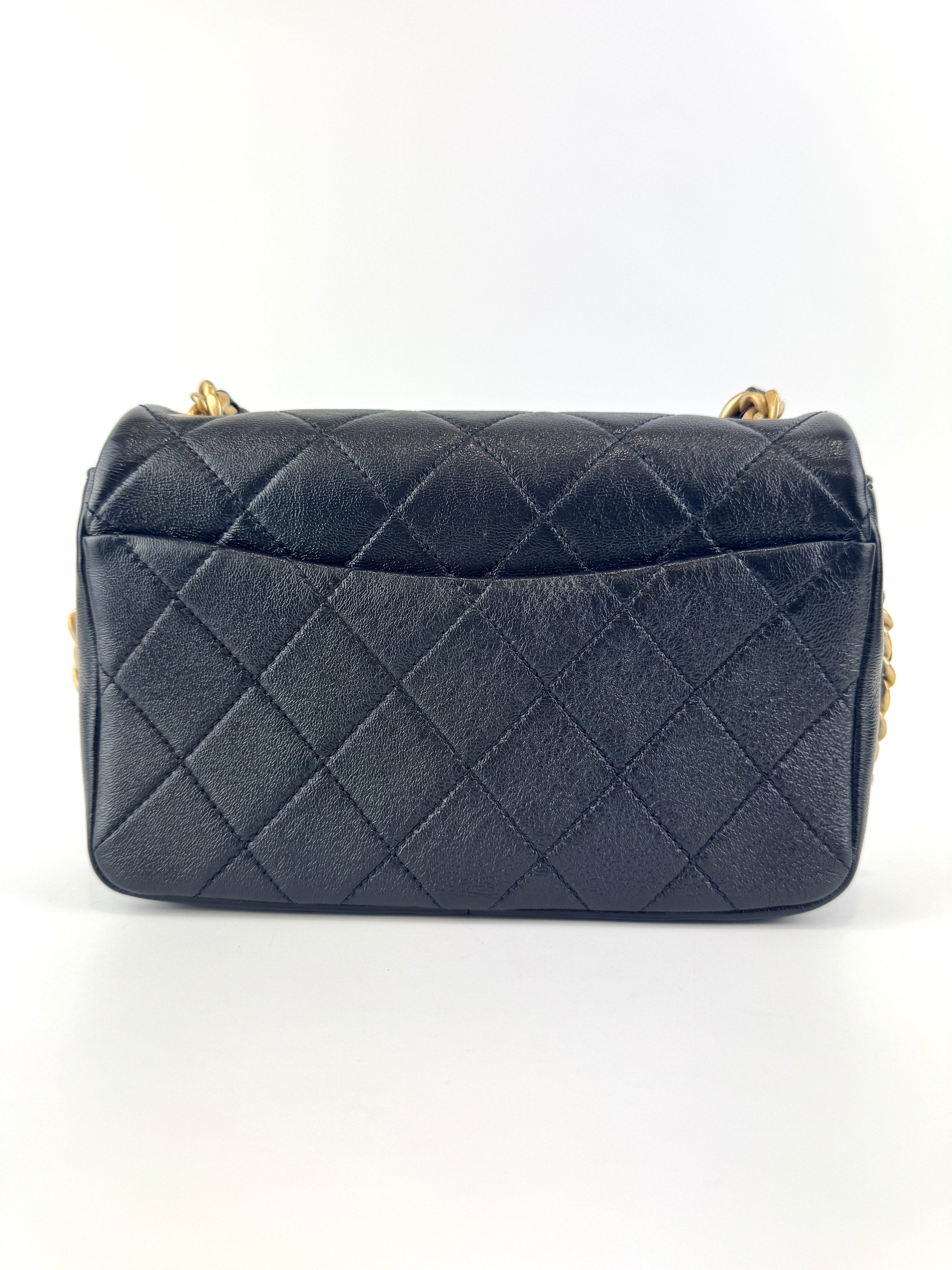 AS1895 Fashion Therapy Flap Medium Black Calfskin