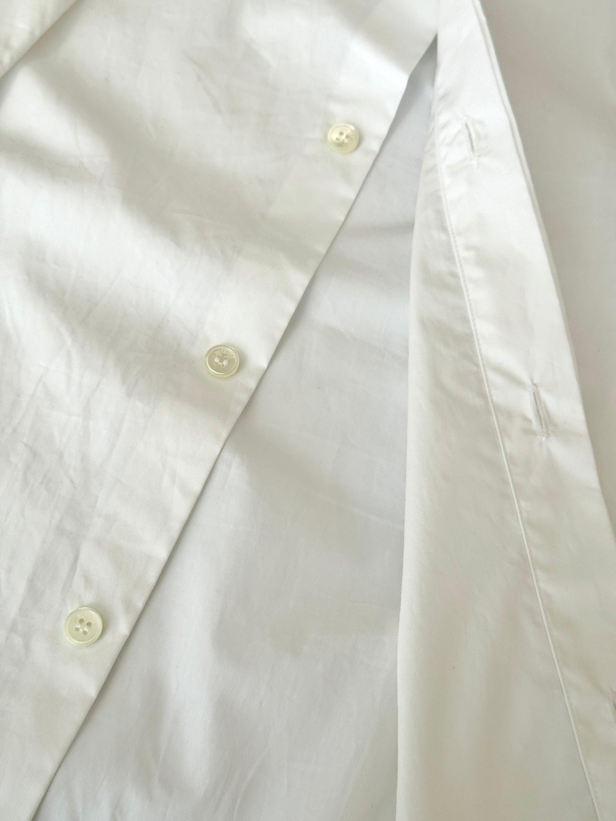 White Baroque Embroidered Collars Shirt Size 41 - Glampot