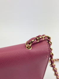 Ginny Vara Flap Crossbody Griotte Pin - Glampot