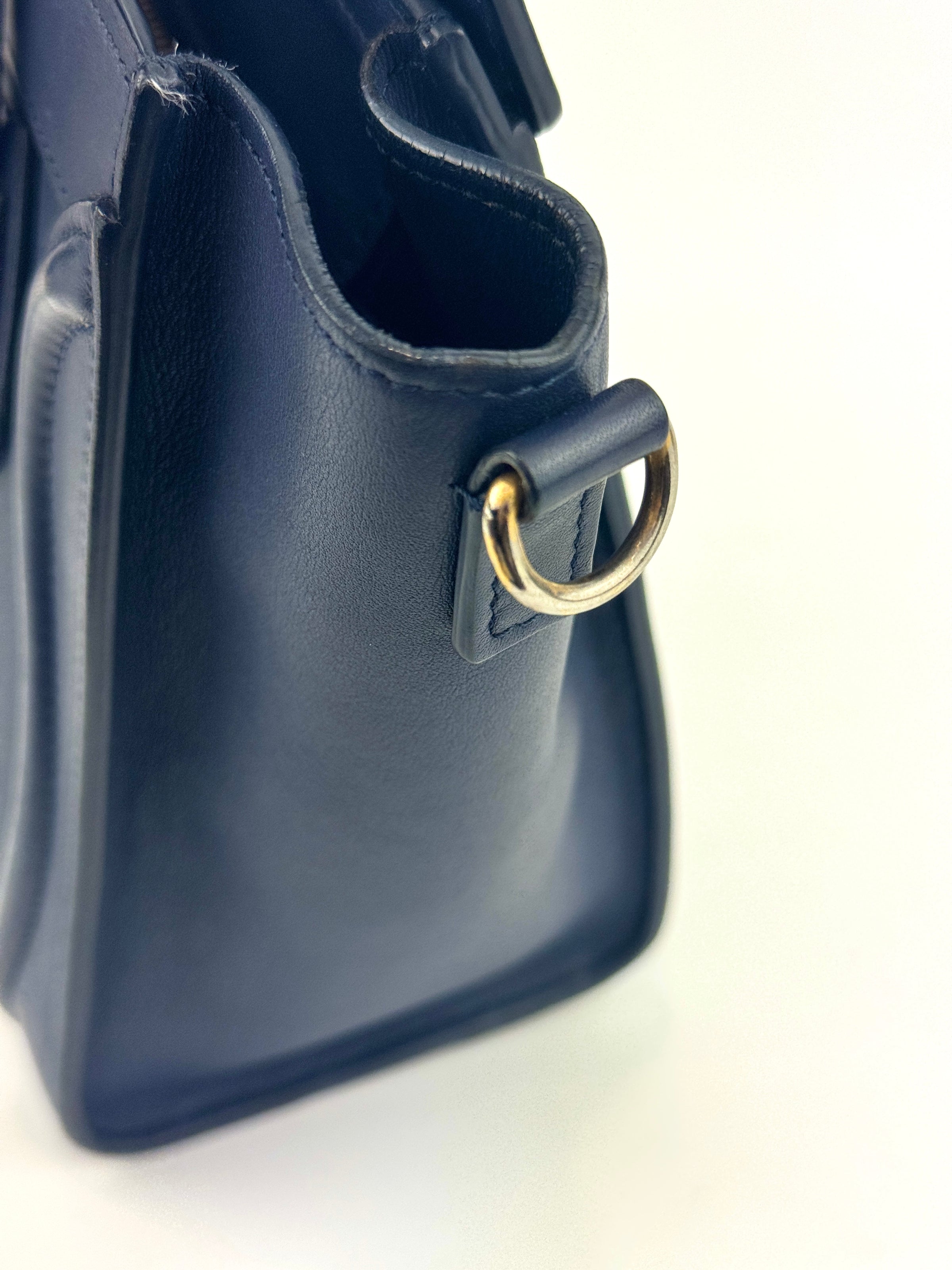 Nano Luggage Navy Smooth Calfskin