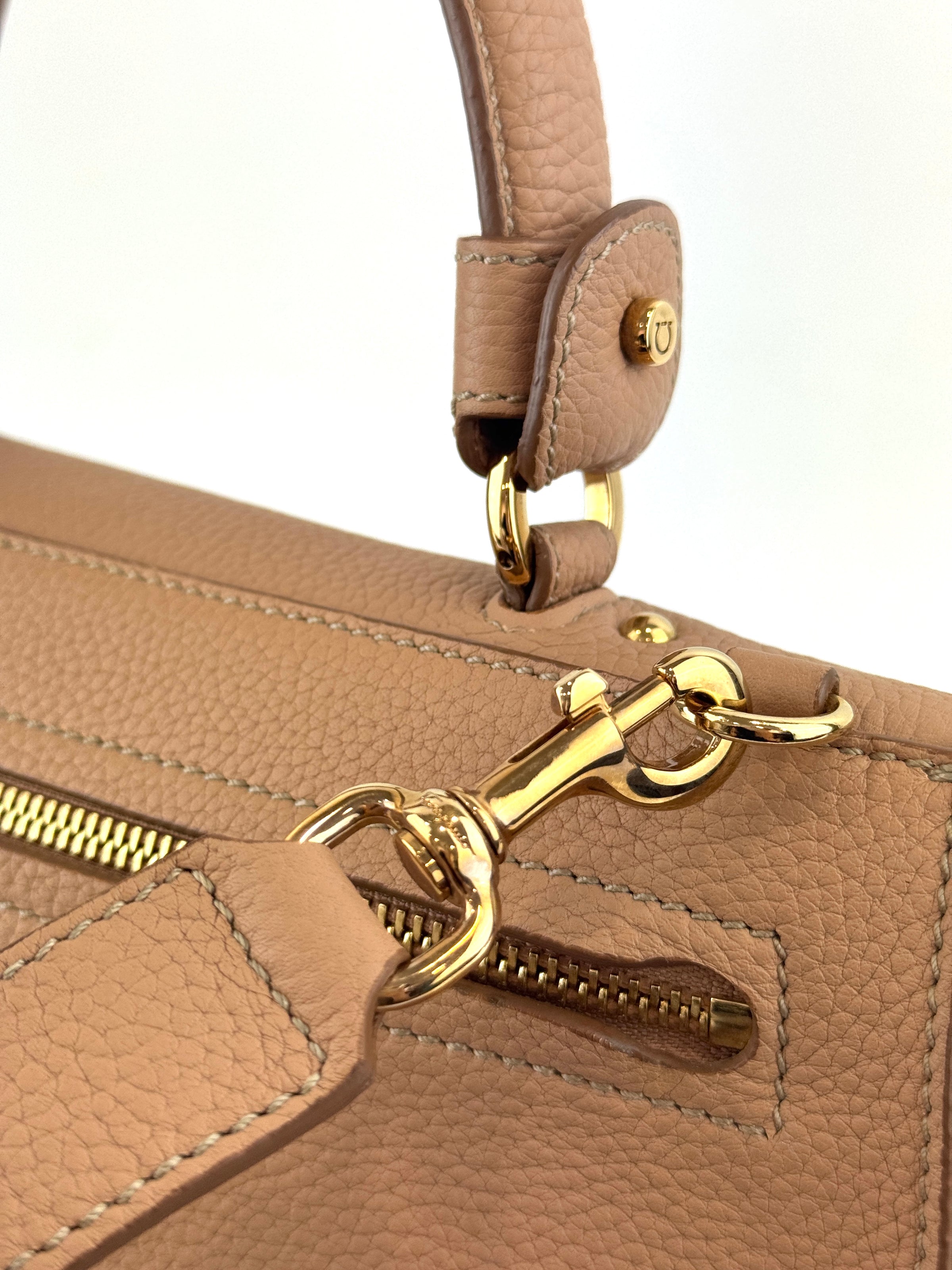 Medium Sofia Tote Sable/Biscotto - Glampot