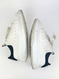 Oversized Sneakers in White Calfskin / Black Suede Size 37.5