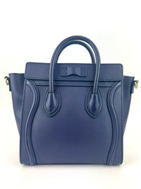 Nano Luggage Navy Smooth Calfskin