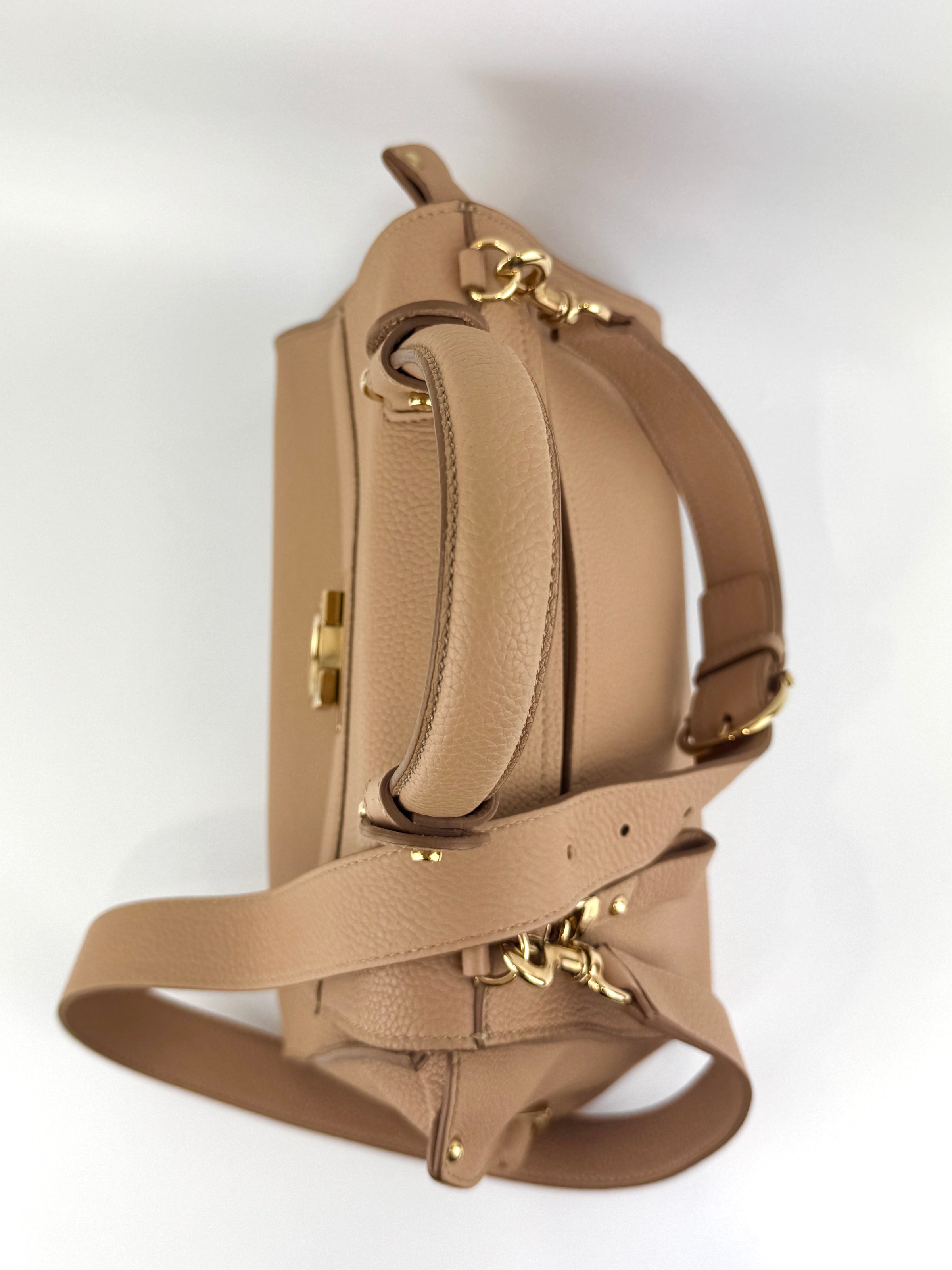 Medium Sofia Tote Sable/Biscotto - Glampot