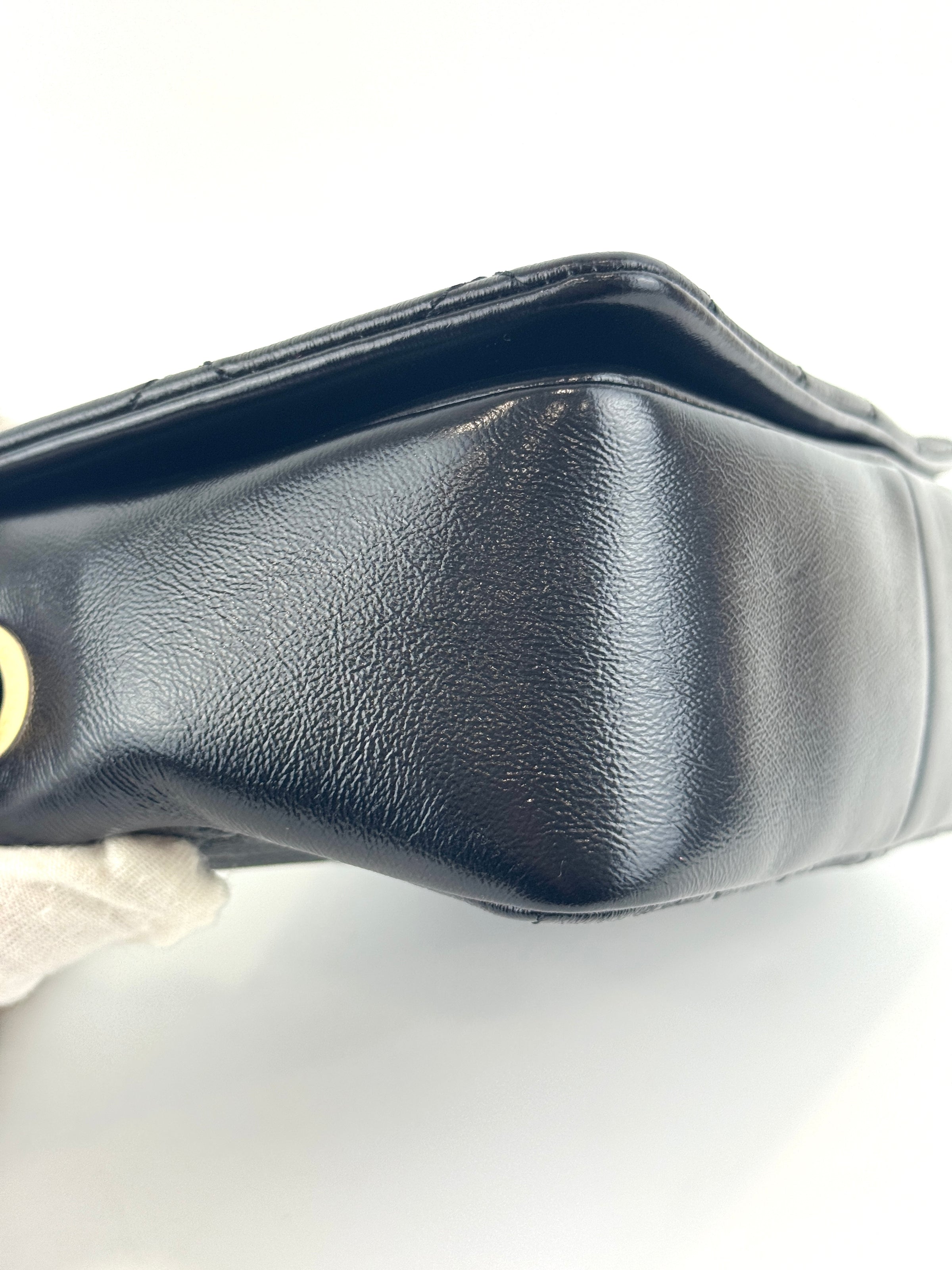 AS1895 Fashion Therapy Flap Medium Black Calfskin