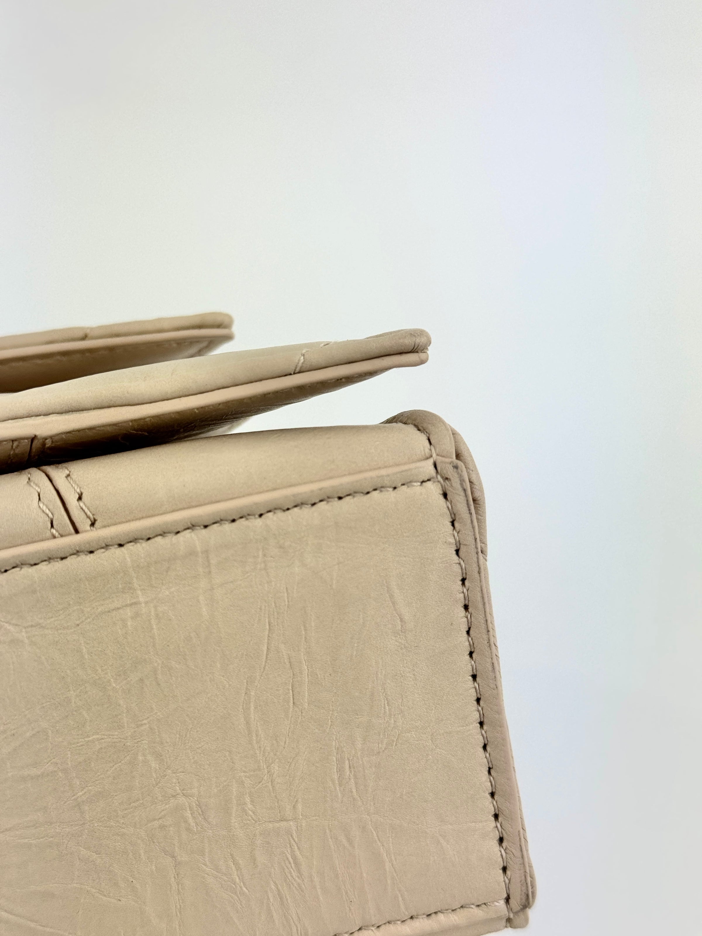 Balenciaga Crush Chain Shoulder Bag Beige