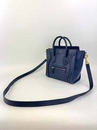 Nano Luggage Navy Smooth Calfskin