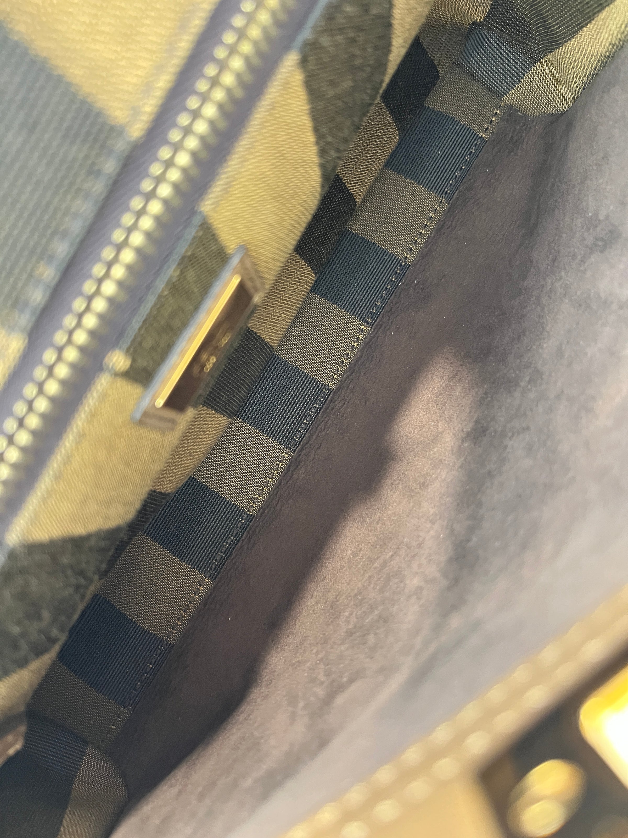 Medium Peekaboo Tobacco Print Interior Brown