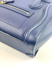 Nano Luggage Navy Smooth Calfskin
