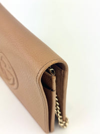 Soho Wallet On Chain in Beige - Glampot