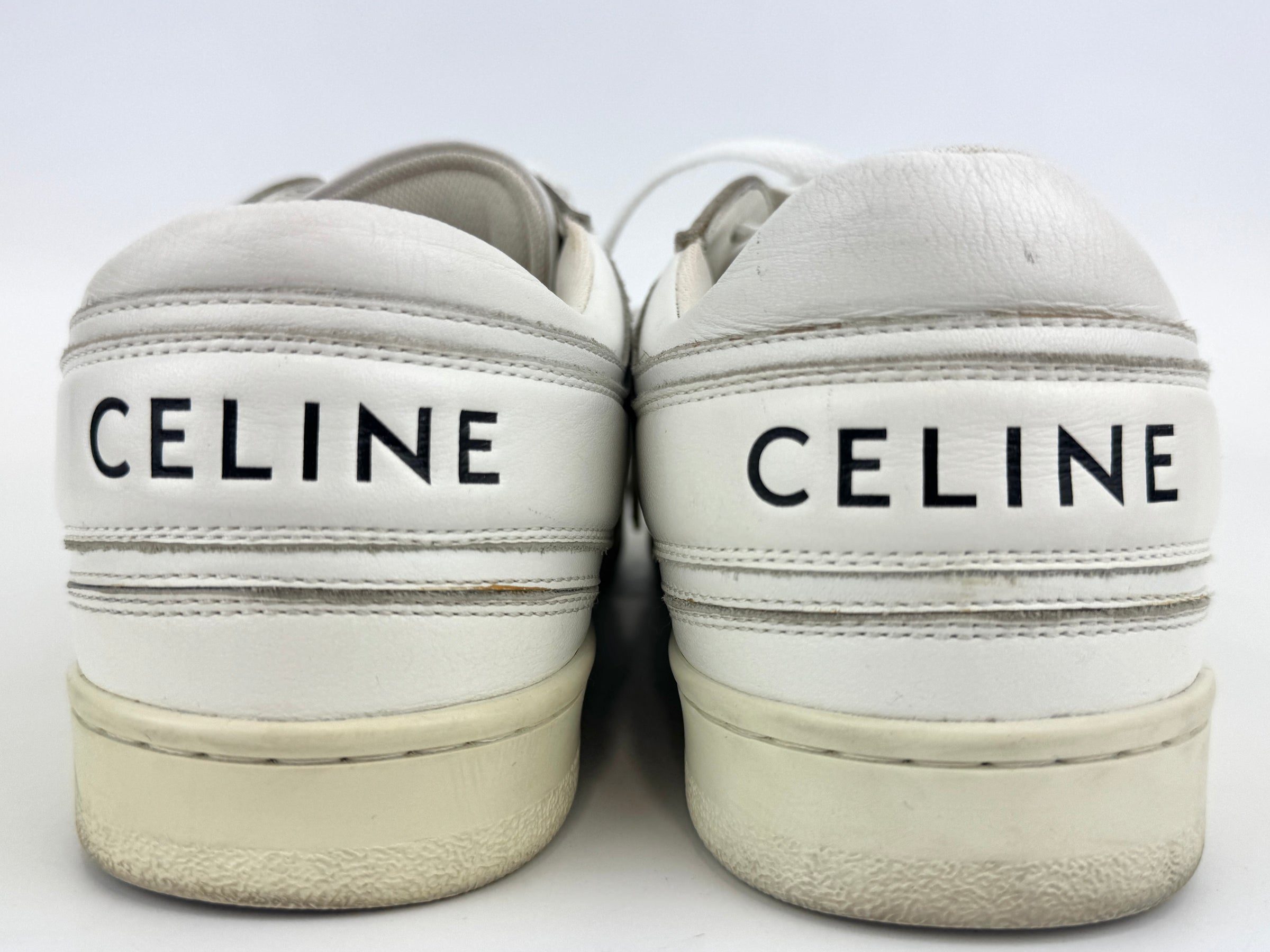 Trainer Low Lace-Up Sneaker In Calfskin Optic White Size 37