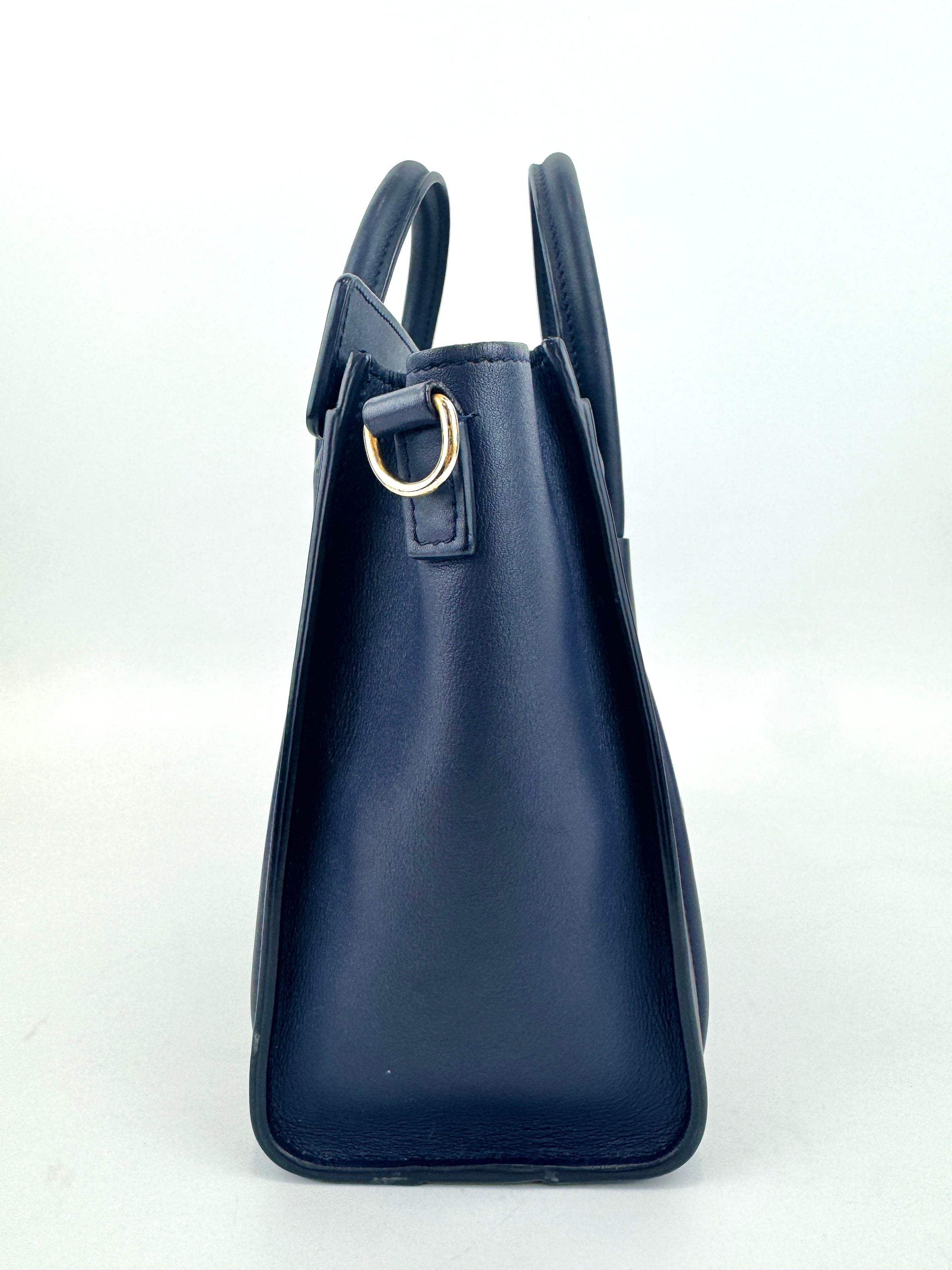 Nano Luggage Navy Smooth Calfskin