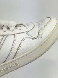 Trainer Low Lace-Up Sneaker In Calfskin Optic White Size 37