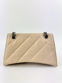 Balenciaga Crush Chain Shoulder Bag Beige