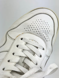 Trainer Low Lace-Up Sneaker In Calfskin Optic White Size 37