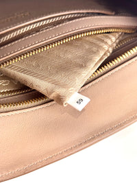 1BA046 Saffiano City Calf Esplanade Beige Medium Tote - Glampot