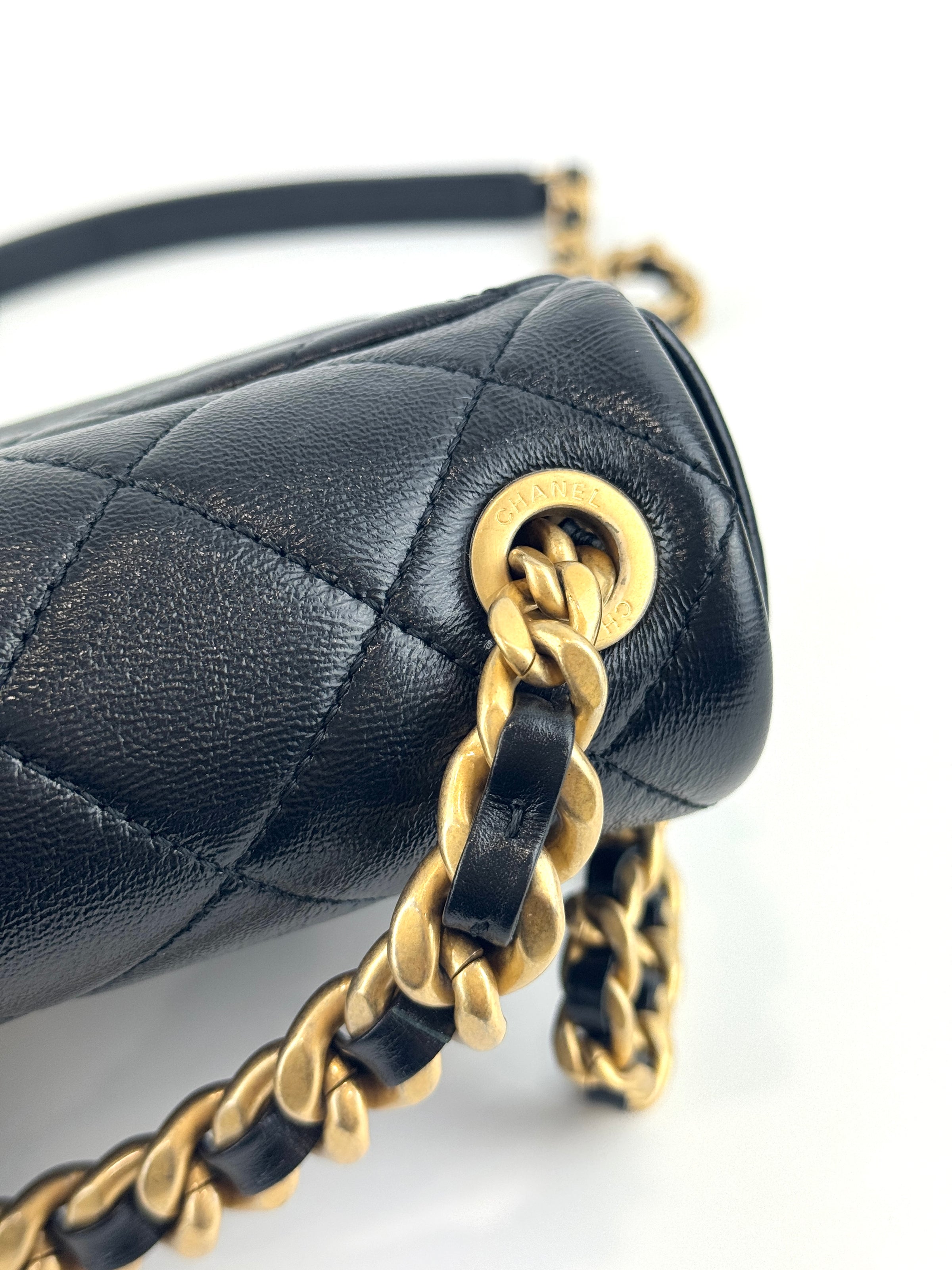 AS1895 Fashion Therapy Flap Medium Black Calfskin