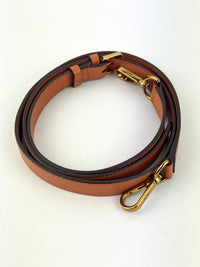 Suede Calf Hair Visetos Patricia Crossbody Bag Cognac Multicolor