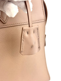 1BA046 Saffiano City Calf Esplanade Beige Medium Tote - Glampot