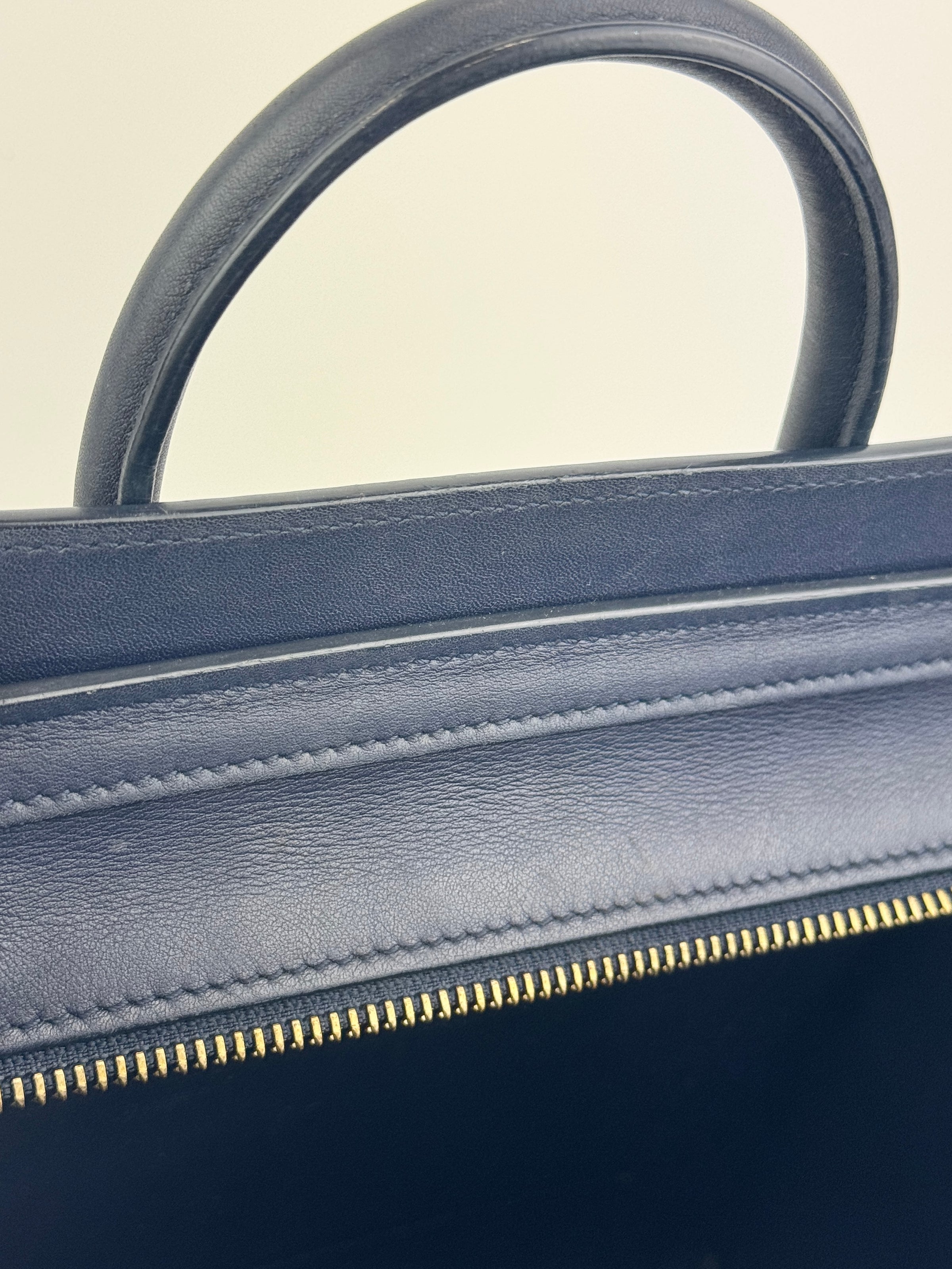 Nano Luggage Navy Smooth Calfskin