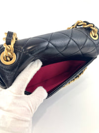 AS1895 Fashion Therapy Flap Medium Black Calfskin