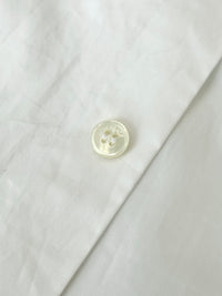 White Baroque Embroidered Collars Shirt Size 41 - Glampot