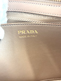 1BA046 Saffiano City Calf Esplanade Beige Medium Tote - Glampot