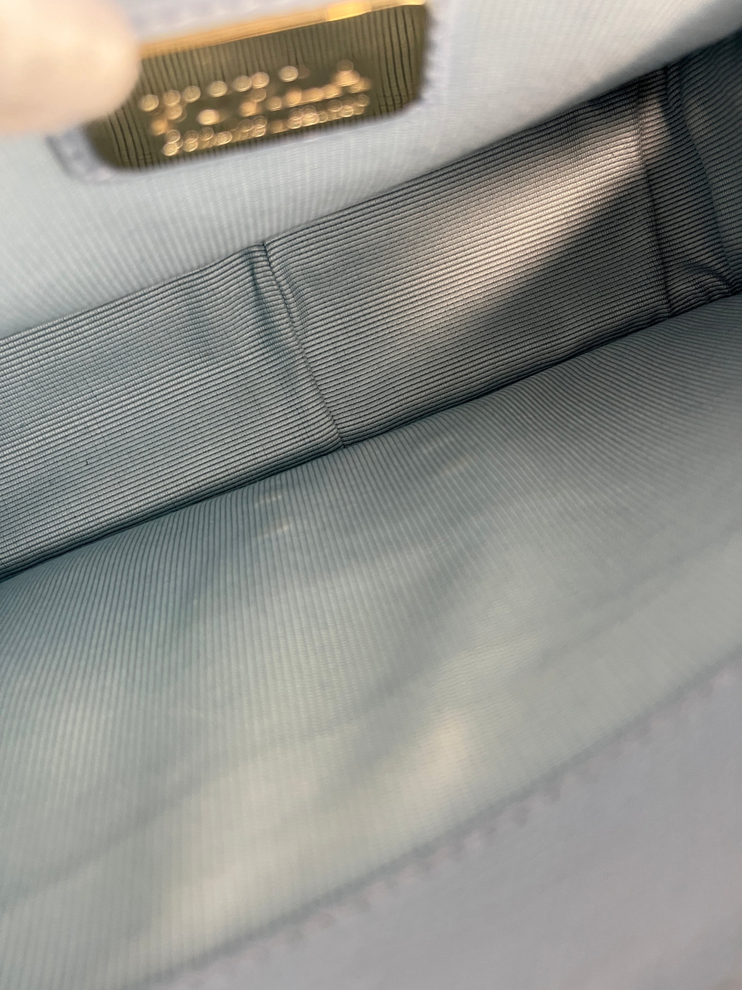 Light Blue S Metropolis Top Handle with Bandeau