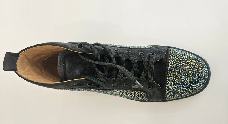 Louis Orlato Flat Veau Strass High Top Sneakers