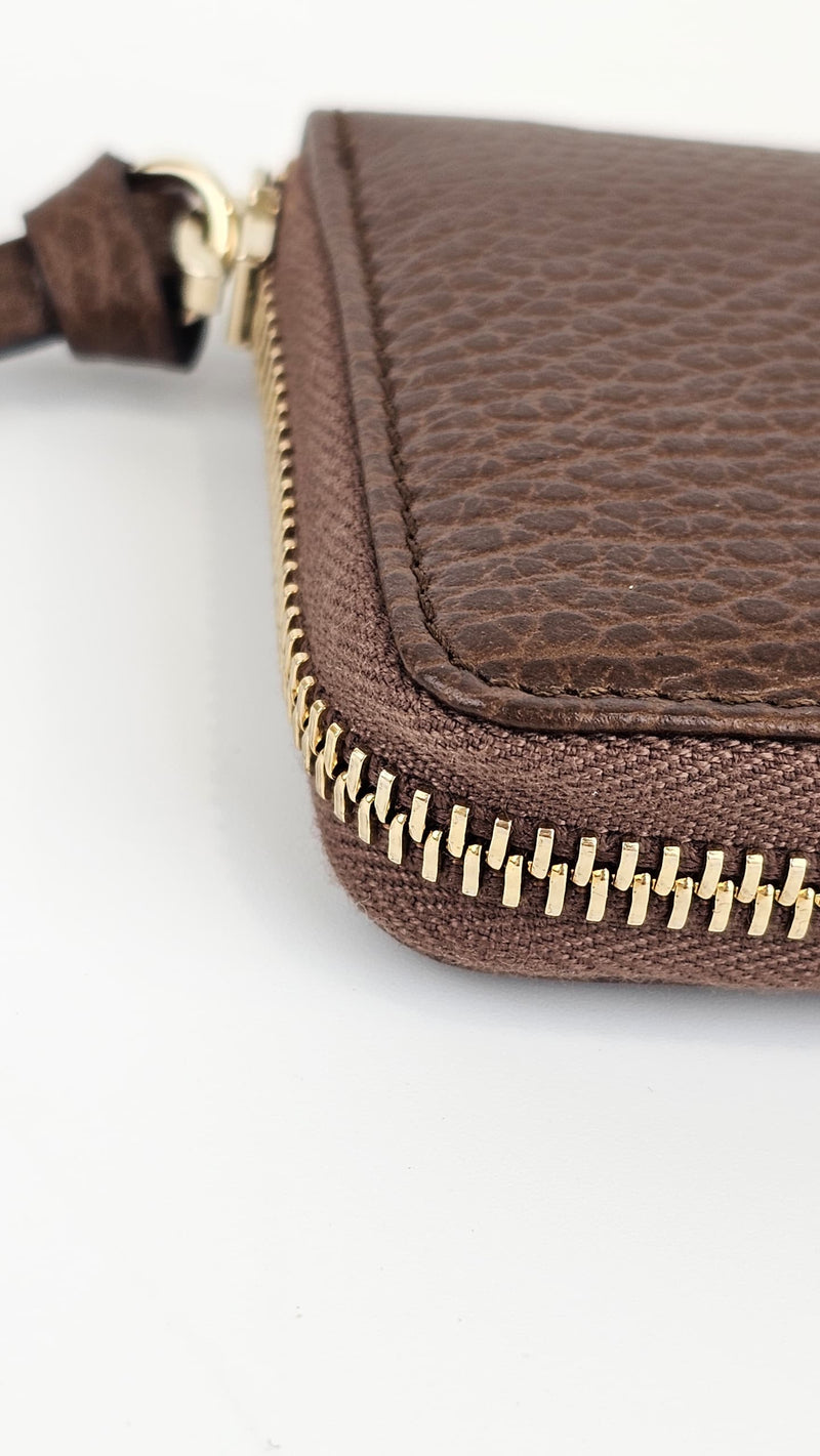 Brown Leather Swing Coin Case