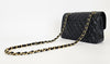 A01113 Small Black Caviar Classic Flap Bag GHW