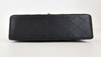 A01113 Small Black Caviar Classic Flap Bag GHW