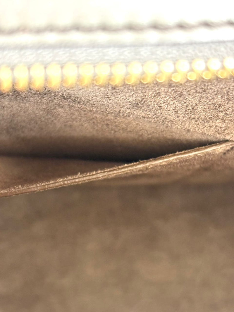 Small Trapeze Bag in Granite Tri-Color Leather and Suede