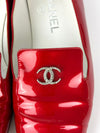 CC Red Patent Leather Loafers D G30637