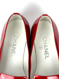 CC Red Patent Leather Loafers D G30637