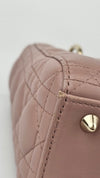 Small Lady Dior My ABCDior Bag in Pink Cannage Lambskin GHW