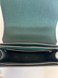 Emerson Flap Adjustable Shoulder Bag in Jitney Green
