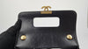 S23 AS4025l Mini Flap Bag with Top Handle in Aged Black Calfskin