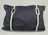 Vintage Black Nylon Shopping Tote Bag