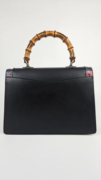 Lilith Black Leather Handbag